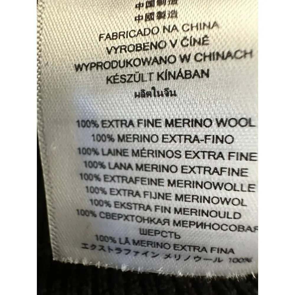 Michael Kors Extra merino wool sweater‎ front zipper men size L